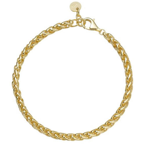 Creative real gold plated fine jewellery 925 silver chunky chain bracelets